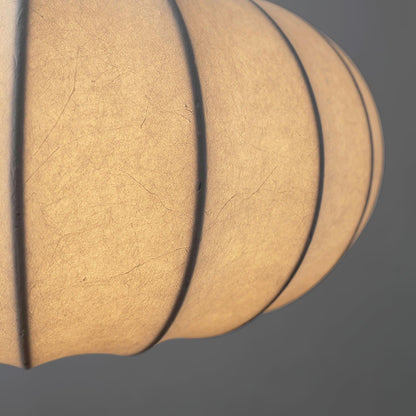 Suspension Verona - Luminaire Minimaliste en Métal et Soie, Design Wabi-Sabi