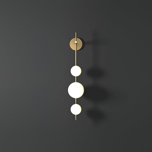 Applique Murale Verticale en Globe de Verre – Éclairage Élégant et Moderne