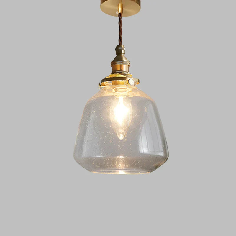 Lampe Suspendue en Verre Transparent LED – Applique Moderne Style Nordique
