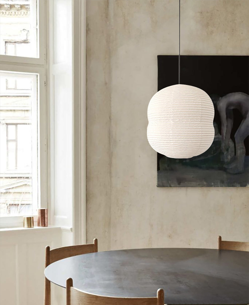 Lampe Suspendue Mini Washi Papier LED – Élégance Minimaliste en Papier de Riz