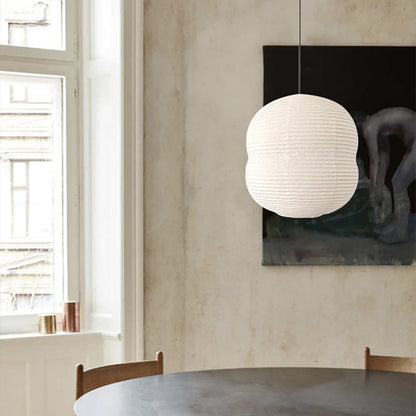 Lampe Suspendue Mini Washi Papier LED – Élégance Minimaliste en Papier de Riz