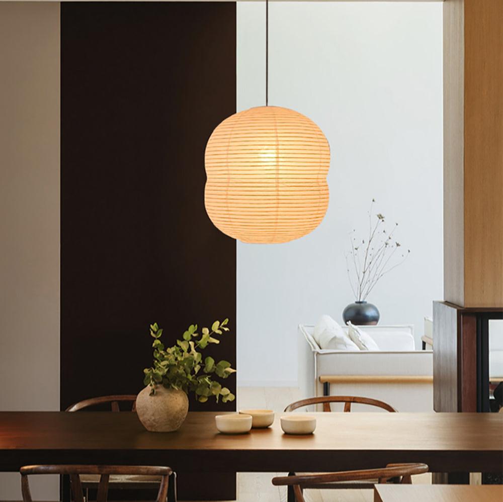 Lampe Suspendue Mini Washi Papier LED – Élégance Minimaliste en Papier de Riz