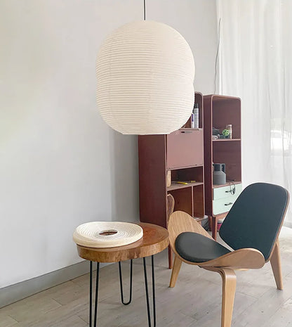 Lampe Suspendue Mini Washi Papier LED – Élégance Minimaliste en Papier de Riz