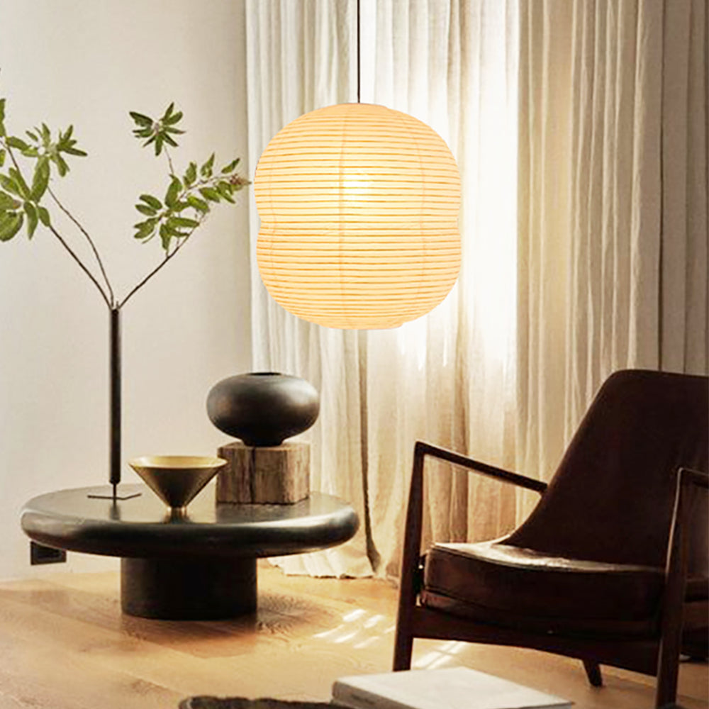 Lampe Suspendue Mini Washi Papier LED – Élégance Minimaliste en Papier de Riz