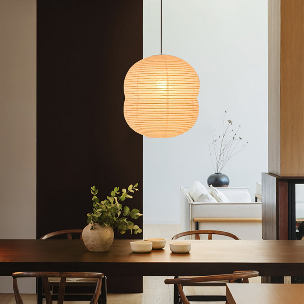 Lampe Suspendue Mini Washi Papier LED – Élégance Minimaliste en Papier de Riz
