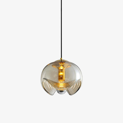 Suspension Moderne "Welle" Inspirée des Vagues avec Éclairage LED