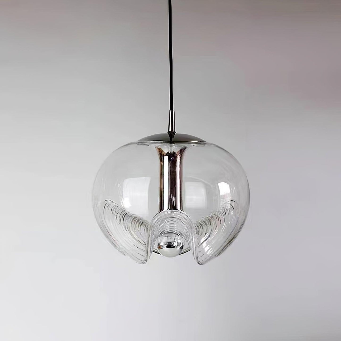 Suspension Moderne "Welle" Inspirée des Vagues avec Éclairage LED