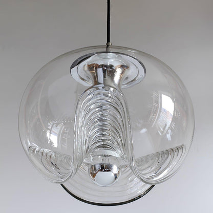 Suspension Moderne "Welle" Inspirée des Vagues avec Éclairage LED
