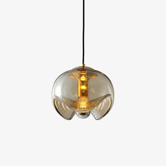 Suspension Moderne "Welle" Inspirée des Vagues avec Éclairage LED