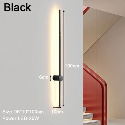 Applique Murale LED Minimaliste NordicShine - Design Scandinave Moderne et Élégant