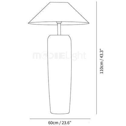Lampadaire en Bois Vieilli - Élégance Rustique et Moderne pour Salon