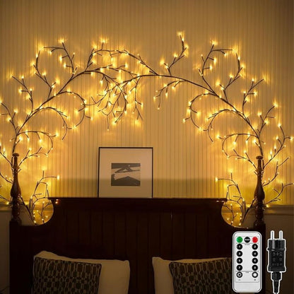 Guirlande Lumineuse LED en Forme de Vigne - Éclairage Décoratif Flexible pour Intérieur et Extérieur