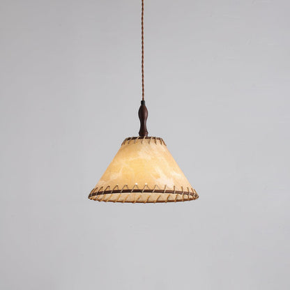 Suspension Bois et Tissu – Équilibre Naturel entre Élégance et Confort