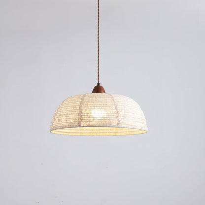 Suspension Bois et Tissu – Équilibre Naturel entre Élégance et Confort
