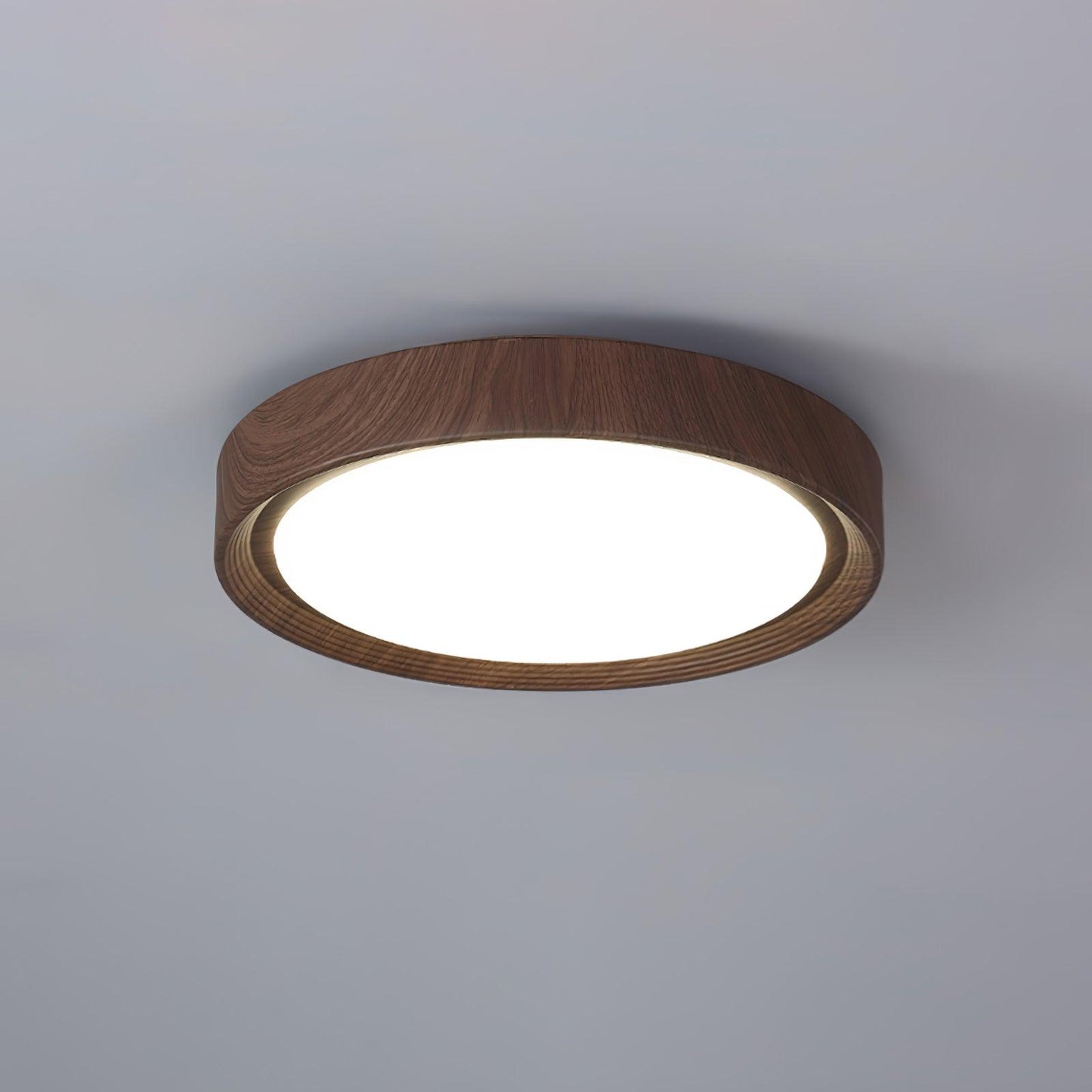 Plafonnier Rond en Bois et Acrylique – Élégance Moderne et Raffinée pour Votre Intérieur