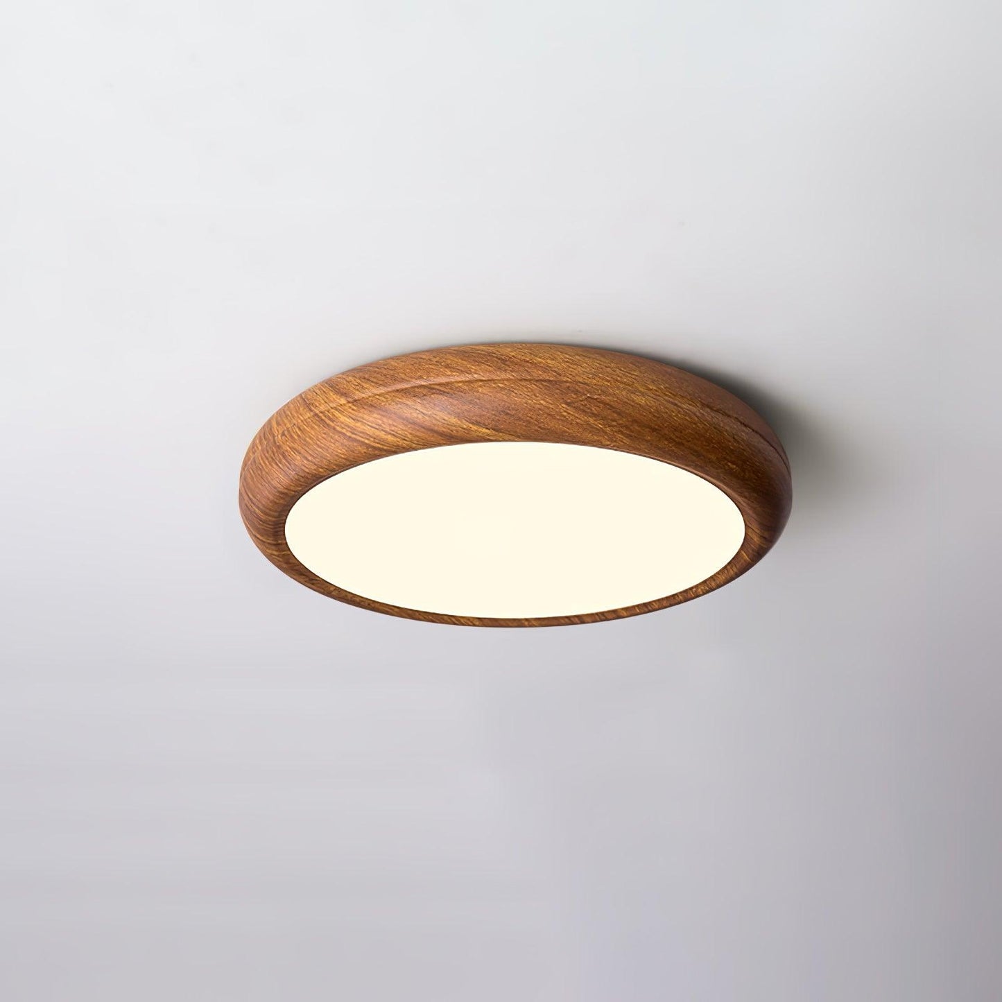 Plafonnier Rond en Bois et Acrylique – Élégance Moderne et Raffinée pour Votre Intérieur