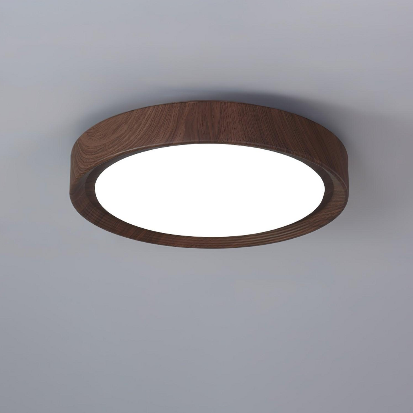 Plafonnier Rond en Bois et Acrylique – Élégance Moderne et Raffinée pour Votre Intérieur
