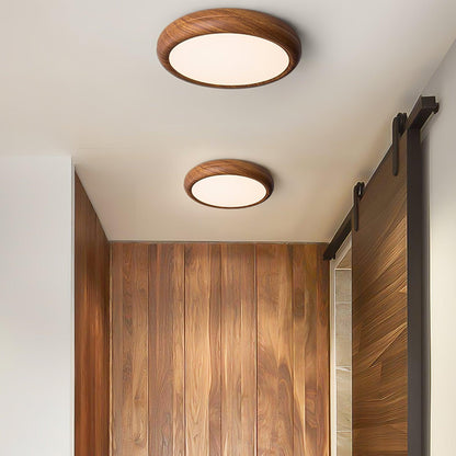 Plafonnier Rond en Bois et Acrylique – Élégance Moderne et Raffinée pour Votre Intérieur