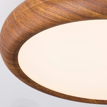 Plafonnier Rond en Bois et Acrylique – Élégance Moderne et Raffinée pour Votre Intérieur