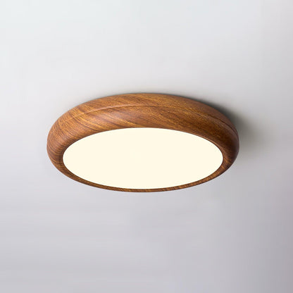Plafonnier Rond en Bois et Acrylique – Élégance Moderne et Raffinée pour Votre Intérieur