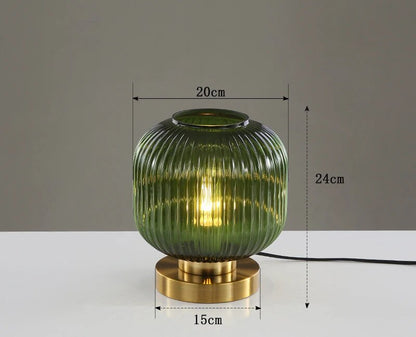 Lampe de Table Design Nordique en Verre – Élégance Moderne LED