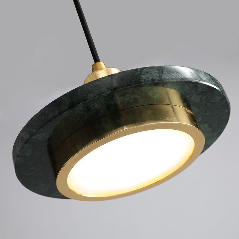 Suspension Moderne en Marbre - Lampe LED Élégante et Minimaliste