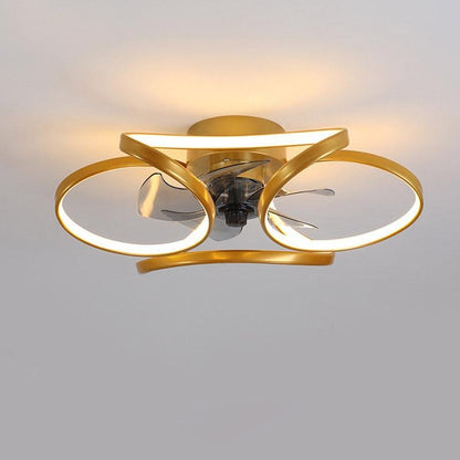 Plafonnier Ventilateur Moderne - Éclairage et Ventilation 2 en 1