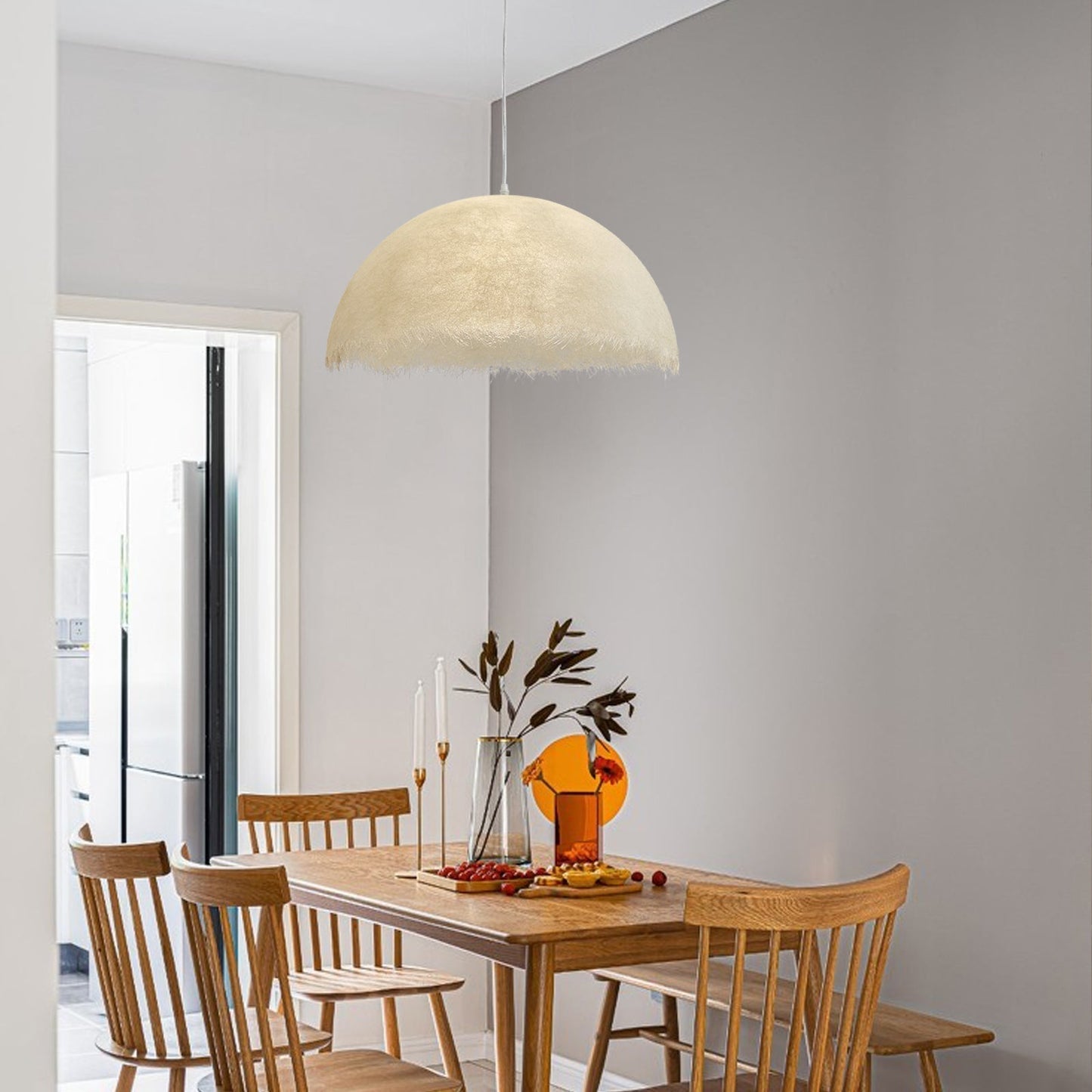 Suspension Znts – Luminaire Moderne en Résine Époxy et Métal avec Éclairage LED