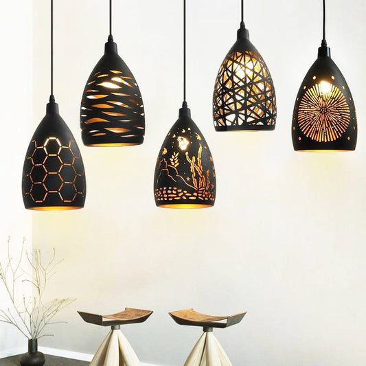 Suspension Besson - Lampe Vintage en Métal, Design Inspiré des Lanternes Anciennes