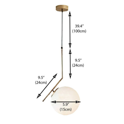 Suspension Élégante Drop – Lampe Pendentif Design Moderne en Métal avec Abat-jour en Verre