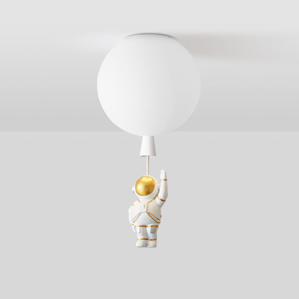 Lampe LED Moderne Lune Astronaute - Suspension Éclairante Unique pour Chambre