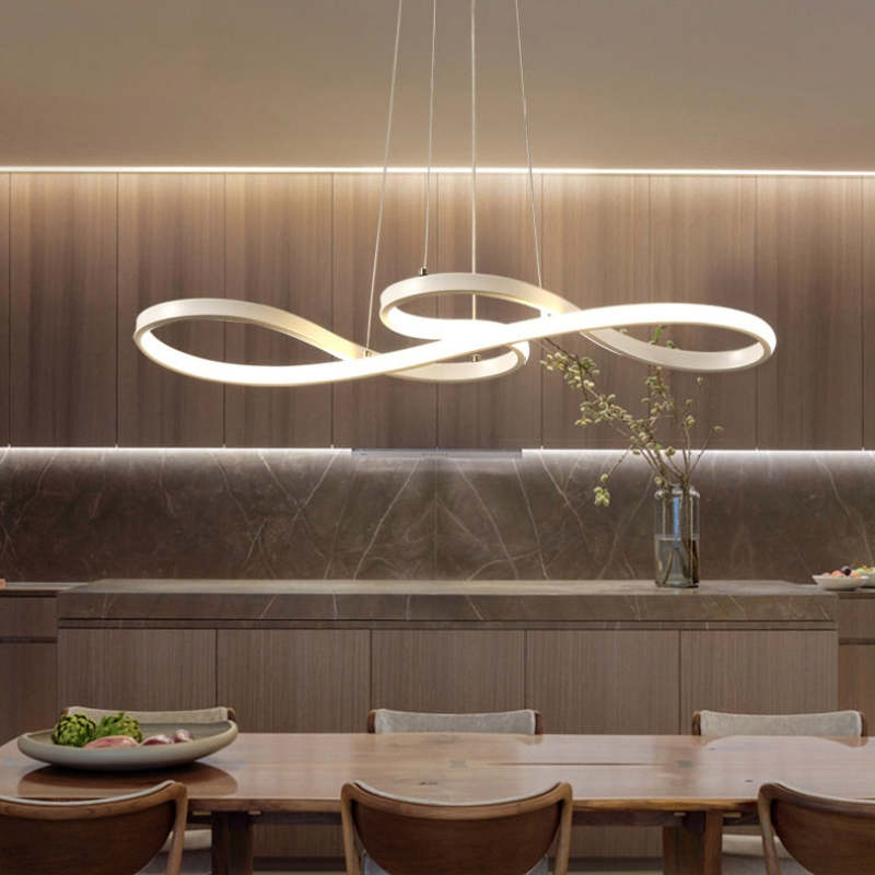 Lampe Suspendue Design Notes de Musique – LED avec Cadre en Métal (Noir, Blanc, Or)