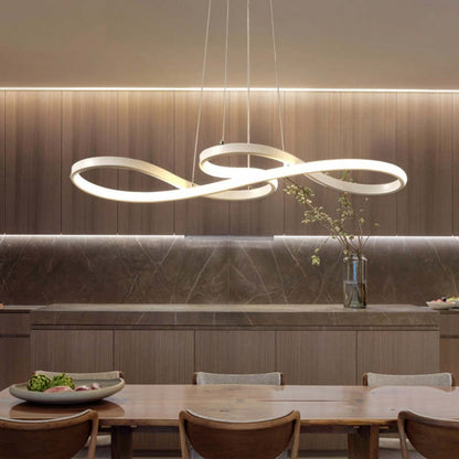 Lampe Suspendue Design Notes de Musique – LED avec Cadre en Métal (Noir, Blanc, Or)