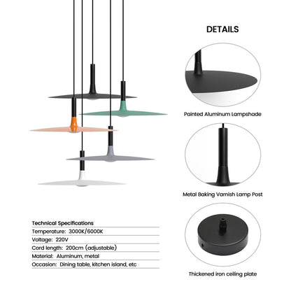 Suspension LED Plate Solen - Éclairage Moderne et Minimaliste