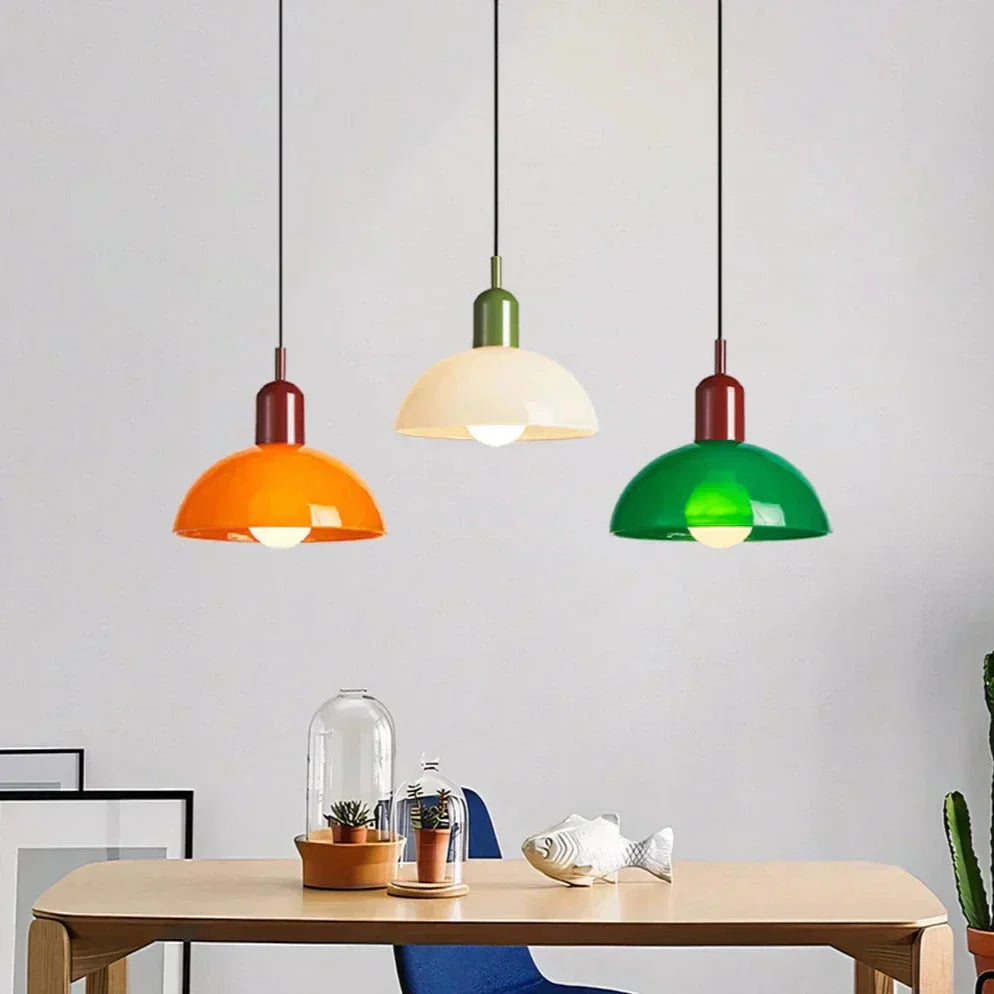 Suspension en Verre LED - Lampe Moderne avec Forme Élegante, Éclairage LED, 40W