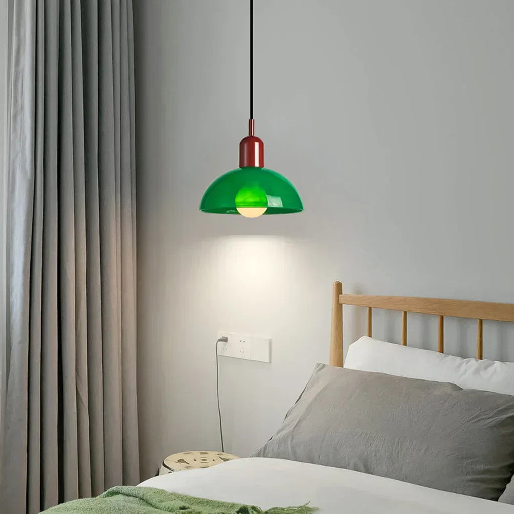 Suspension en Verre LED - Lampe Moderne avec Forme Élegante, Éclairage LED, 40W