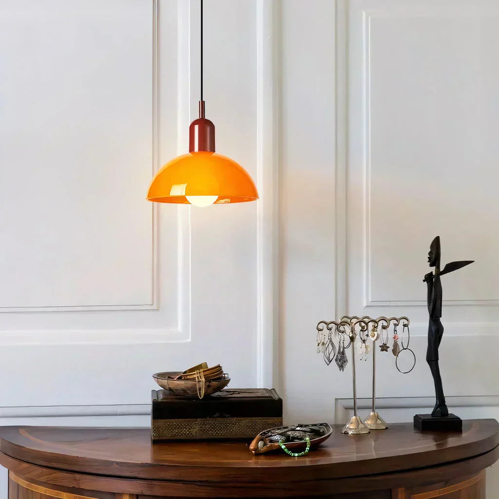 Suspension en Verre LED - Lampe Moderne avec Forme Élegante, Éclairage LED, 40W