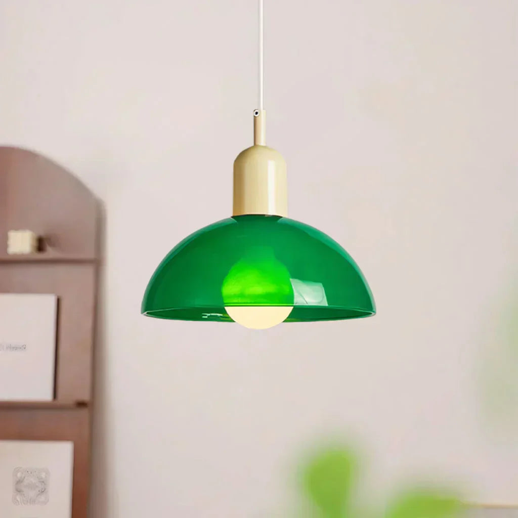 Suspension en Verre LED - Lampe Moderne avec Forme Élegante, Éclairage LED, 40W