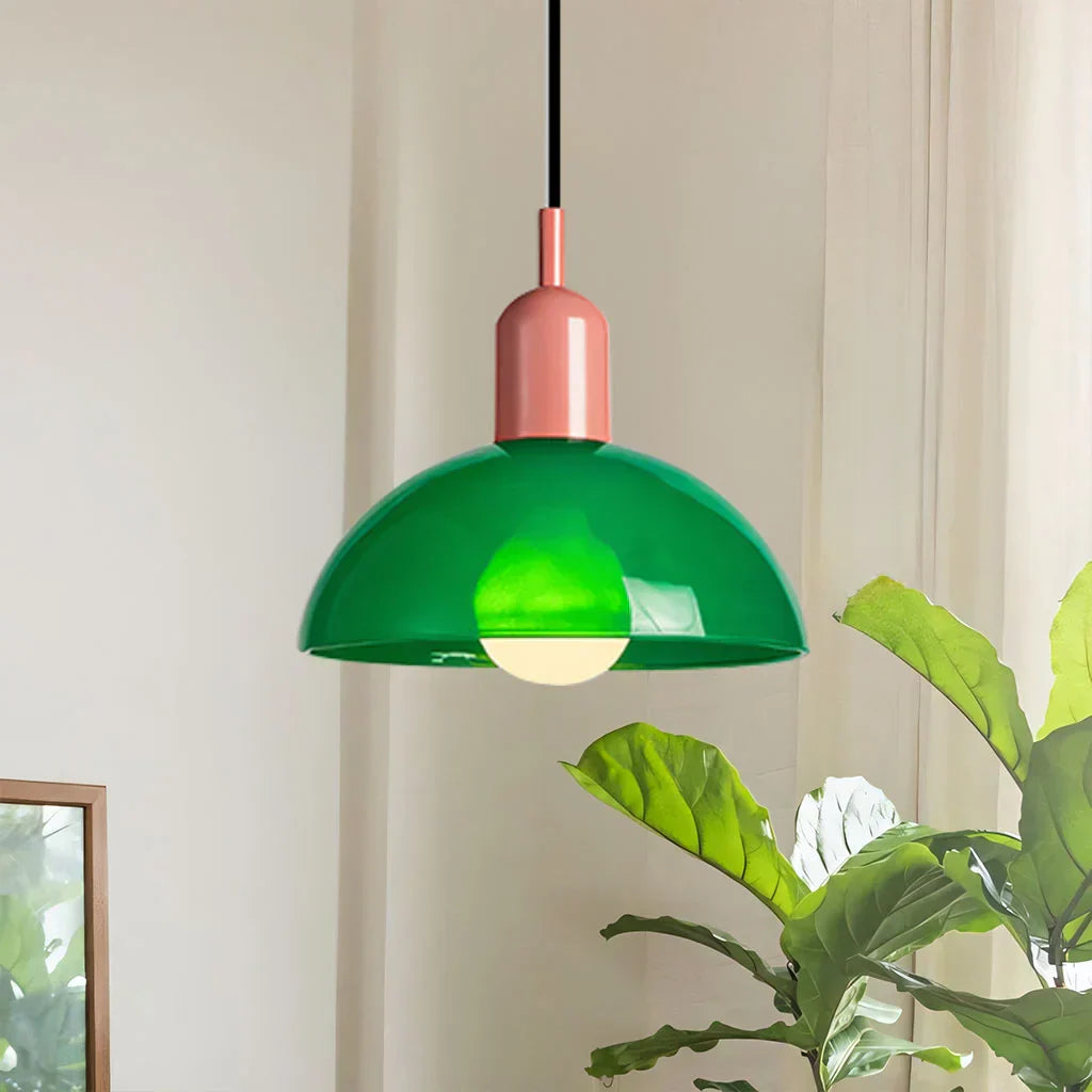 Suspension en Verre LED - Lampe Moderne avec Forme Élegante, Éclairage LED, 40W