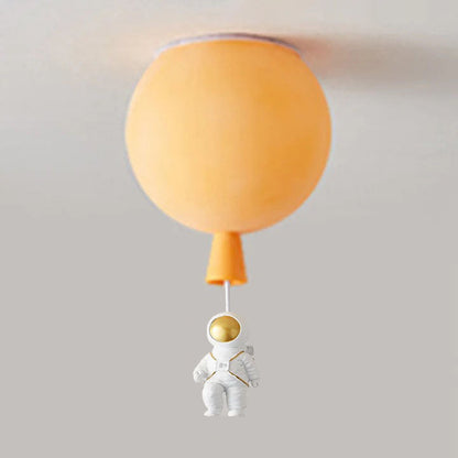 Lampe LED Moderne Lune Astronaute - Suspension Éclairante Unique pour Chambre
