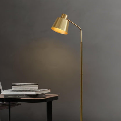 Lampadaire Zeid en Laiton – Élégance Moderne avec Structure Minimaliste et Éclairage LED