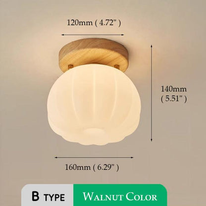 Lampe Plafonnier Pumpkin – Design Unique en Forme de Citrouille, Eclairage LED