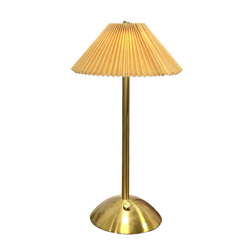 Lampe de Table Sans Fil Scandinave – Lampe Rechargeable LED avec Couvercle en Tissu