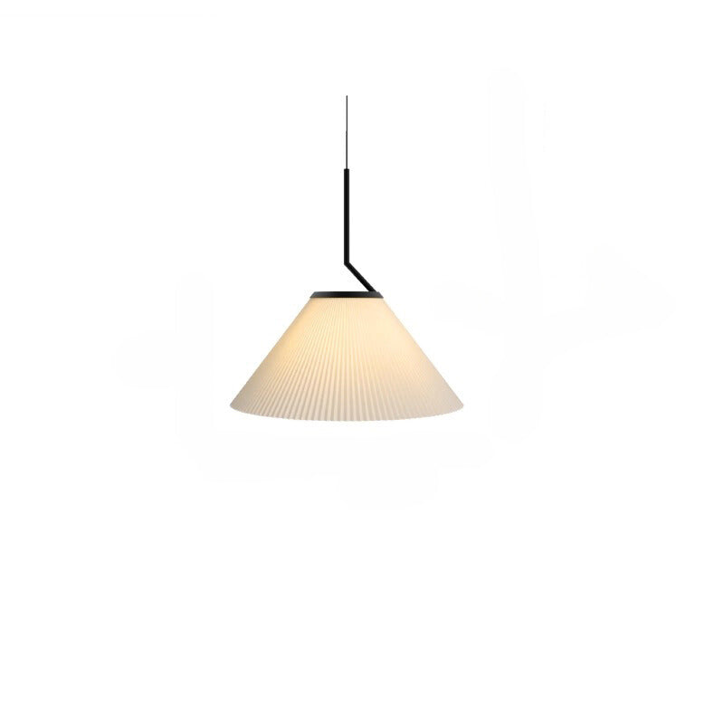 Suspension Nordic Plissée Crème – Design Scandinave Élégant en Tissu LED