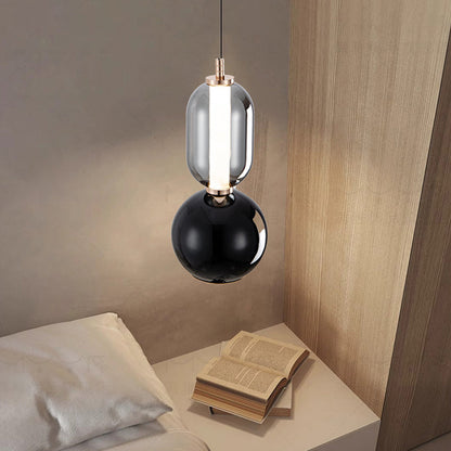 Suspension Scandinave Créative en Fer et Verre – Lampe Moderne Minimaliste