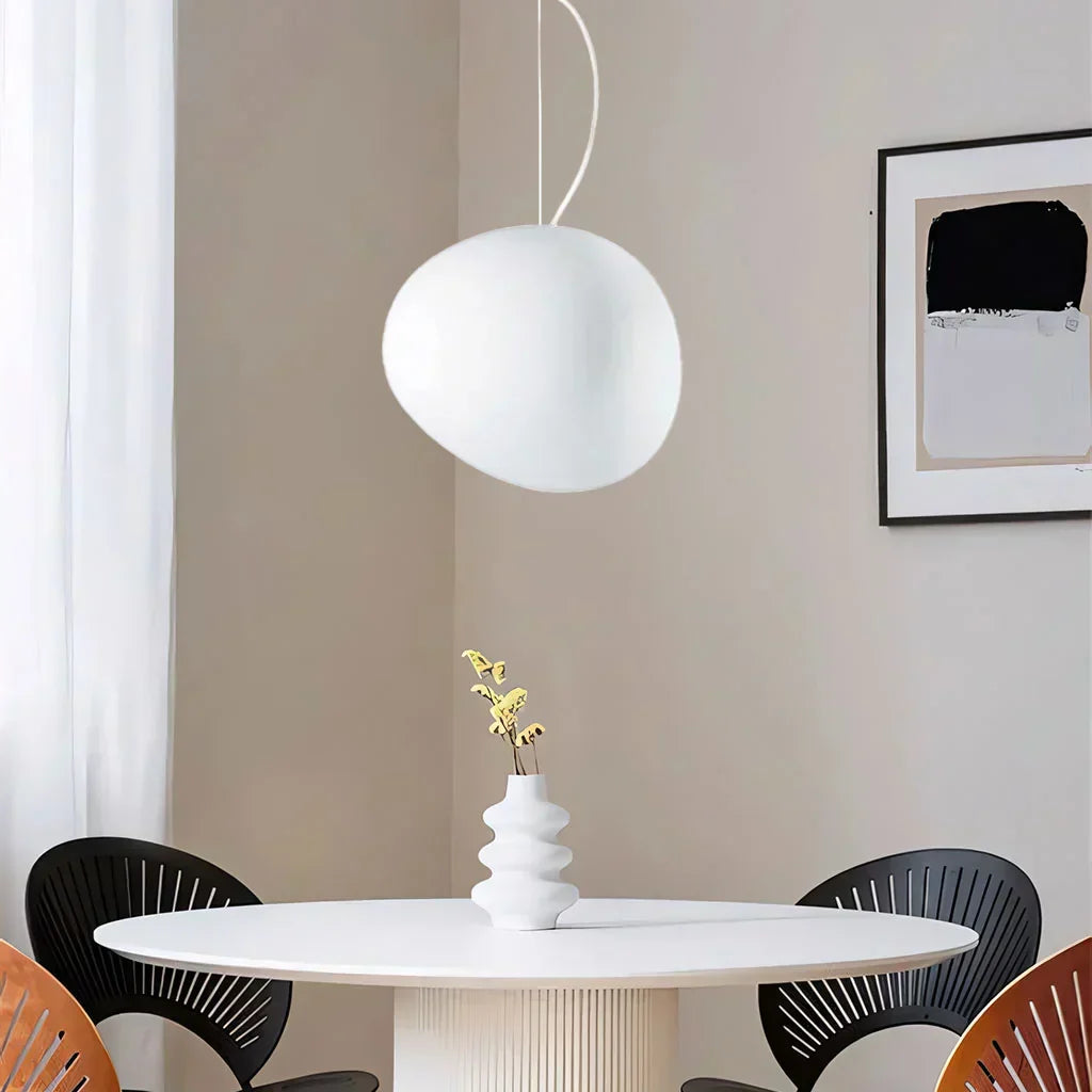 Lampe Design Pierre Naturelle – Verre Opale LED