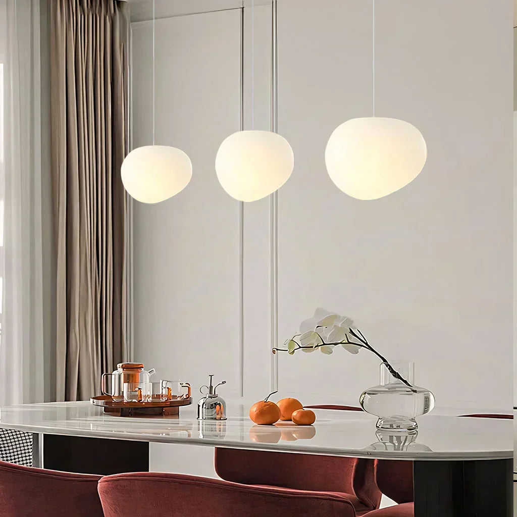 Lampe Design Pierre Naturelle – Verre Opale LED