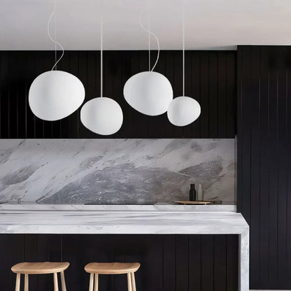 Lampe Design Pierre Naturelle – Verre Opale LED