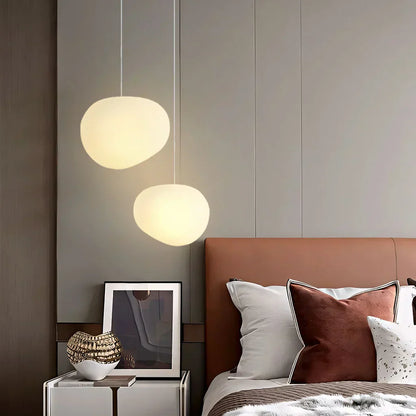 Lampe Design Pierre Naturelle – Verre Opale LED