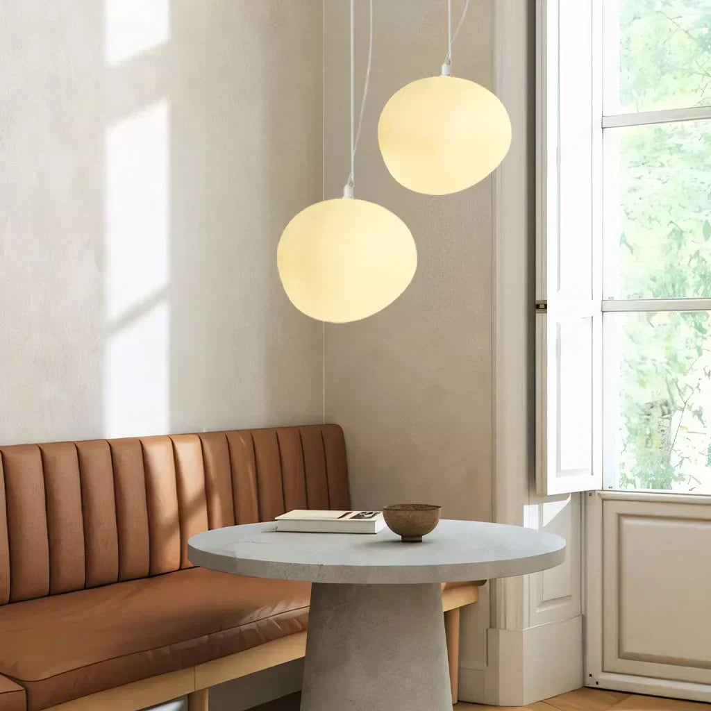 Lampe Design Pierre Naturelle – Verre Opale LED